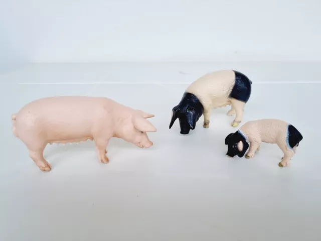 Schleich Set Schweine Familie Schwein Sau 13288 + 13612 + Ferkel 13635 Bauernhof