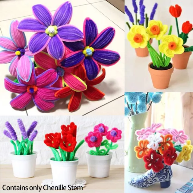 Assorted Color Craft Supplies For Kids Chenille Stem Pipe Cleaner#