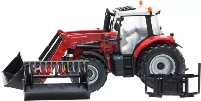 Britains 1:32 Massey Ferguson 6616 Tractor with Front Loader, Farm Set Toy Trac