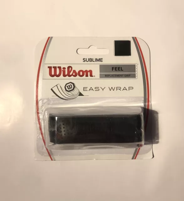 WILSON SUBLIME REPLACEMENT GRIP • FEEL • Easy Wrap • BLACK