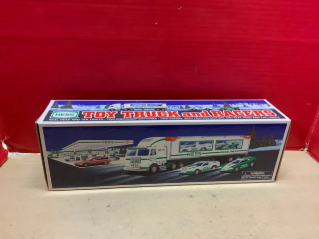 1997 Hess Toy truck and racers