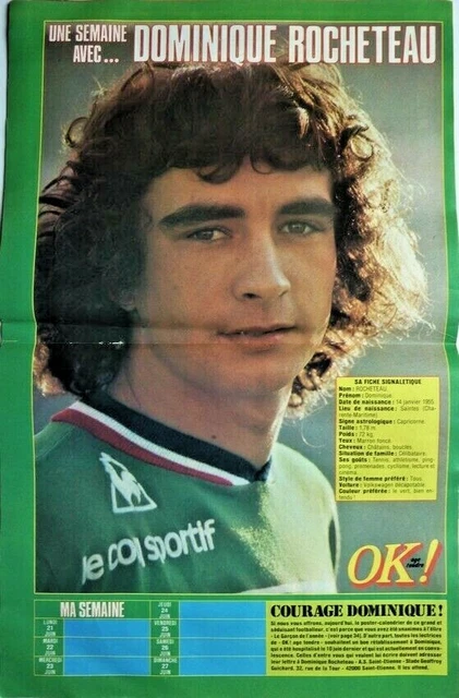 RARE ASSE football 77  manufrance - dominique rocheteau