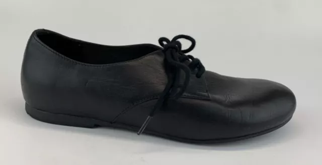 Birkenstock Womens Black Leather Oxfords Lace Ups Sz US 5-5.5 EU 36