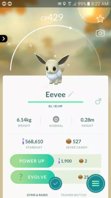 Shiny Eevee adorned with cherry blossoms & Evolution Trade 20kdust