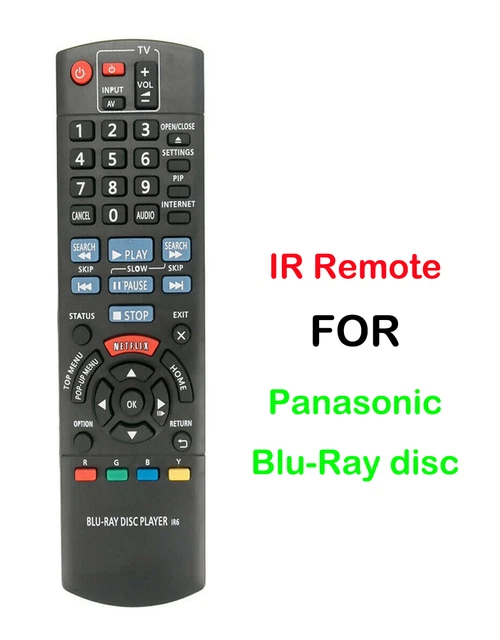 UNIVERSAL REMOTE FOR Panasonic BluRay DISC Player DMPBD35 DMPBD55