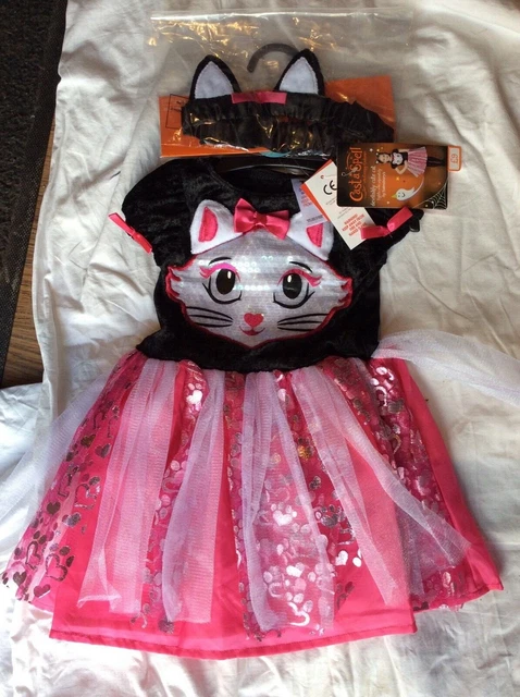 Costume D'halloween Sainbury's Cast A Spell Joliment Mignon Chat Filles Neuf Avec Étiquettes