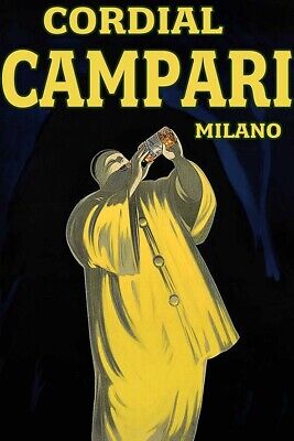 Poster Manifesto Locandina Pubblicitaria d'Epoca Stampa Vintage Cordial Campari