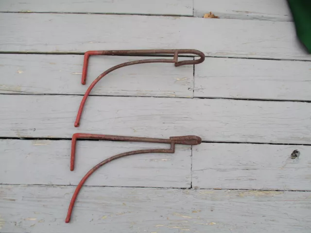 Antique 1800's  Equestrian Hand Forged Iron Tack & Tool Wall Rack