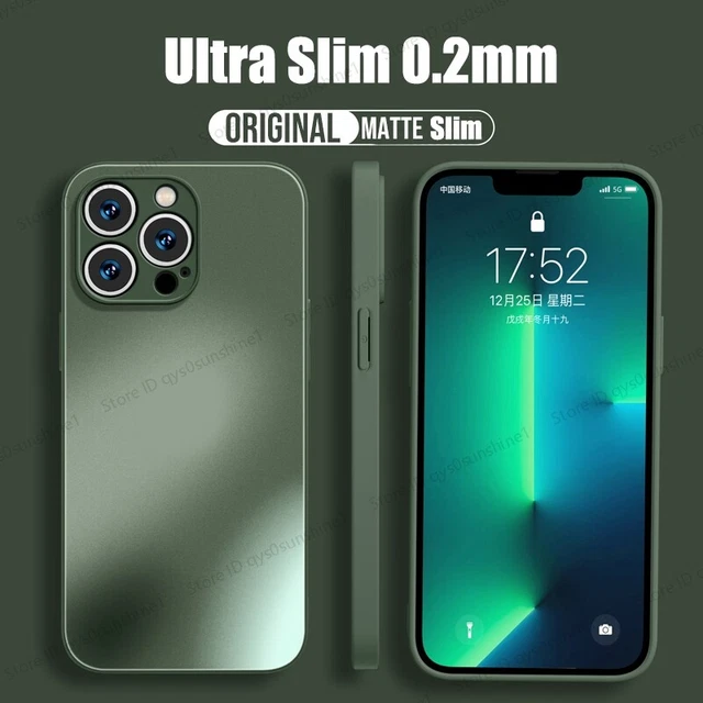 For iPhone 14 13 12 Pro Max 11 XS 8 Ultra-thin Shockproof Matte Hard Case Cover