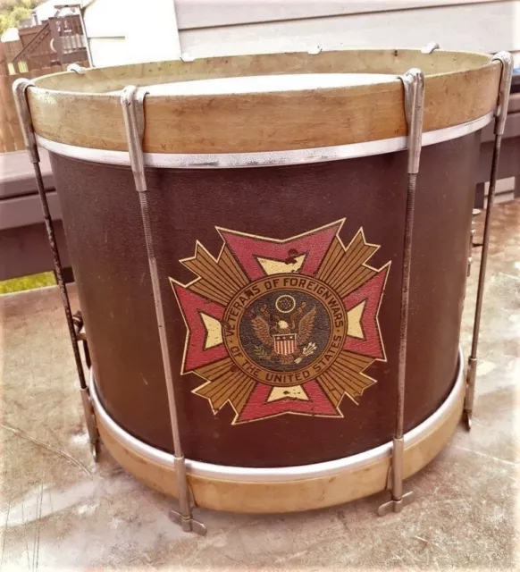 Rare SLINGERLAND Corporal 1936 VFW Used Marching Parade Snare Drum Super Cond Rare SLINGERLAND Corporal 1936 VFW Used Marching Parade Snare Drum Super Cond