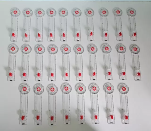 Lote de 28 Reglas de Matemáticas GeoTool Brújula de ETA Cuisenaire Escuela