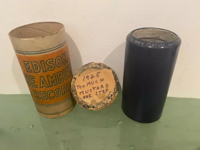 Edison Cylinder Blue Amberol Antique Record 1925 Too Much Mustard One Step