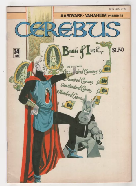 Cerebus The Aardvark #34 (Jan 1982 Aardvark-Vanaheim) [3 Days Before] Dave Sim z