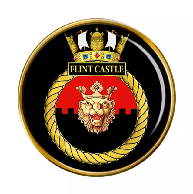 HMS Flint Castle, Royal Navy Pin Badge