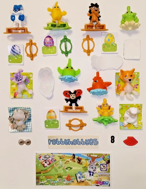 Serie Complète Shrek 4 (De265-De273) + 9 Cartes - Kinder Joy Italie 2010 - NEUF