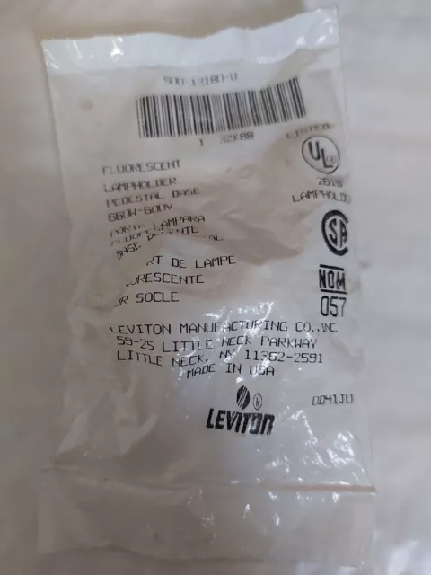 Leviton 500-13180-U Fluorescent Lampholder U-Shaped Lamp Slide (113943)