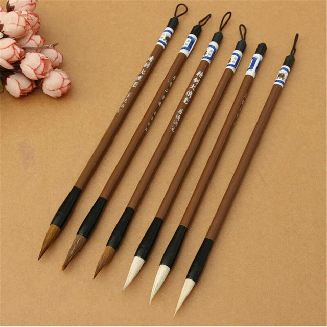 5 CHINESE JAPANESE Water Ink Painting Writing Calligraphy Brush Pen Set