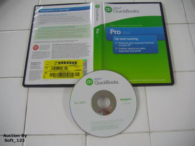 =New= Intuit Quickbooks Pro 2015 Desktop For Windows Usa Dvd =Permanent Version=
