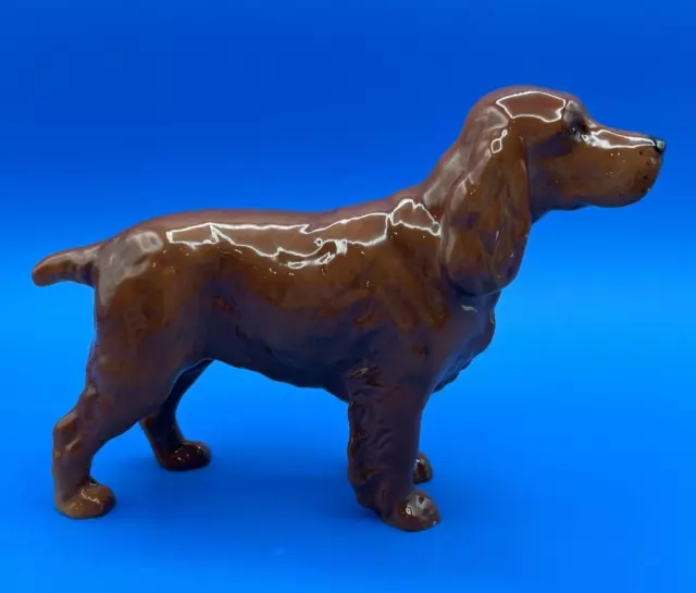 Retired 1994 Beswick England Figurine Of A Cocker Spaniel Dog Horseshoe Primula