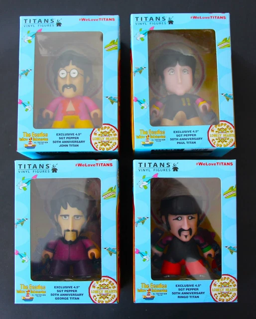 メール便可 2セットまで TITANS BEATLES FIGURES SGT 50TH 5点セット