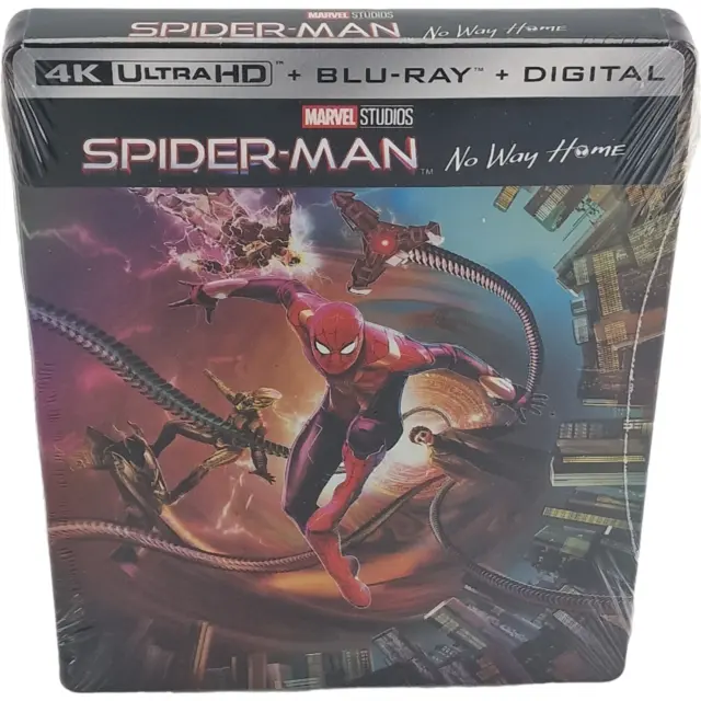 Spider-Man: No Way Home 4K Ultra HD + Blu-ray SteelBook Jon Watts Region A