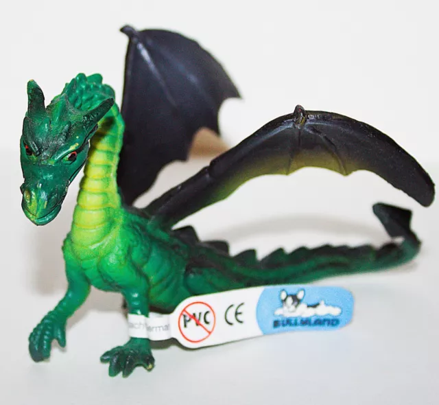 Green Winged Dragon Plastic PVC Figure 2006 Bullyland NEW UNUSED with Tags
