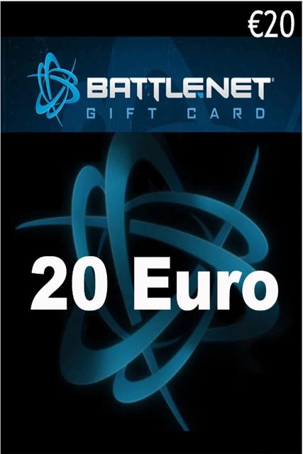 Battle.net Gift Card 20 EUR - 20 € Blizzard Guthaben Digital Download Code - EU