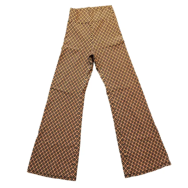 VAMP Women's Vintage 70's Geometric High Rise Flare Pants XS (SEE MEASUREMENTS)