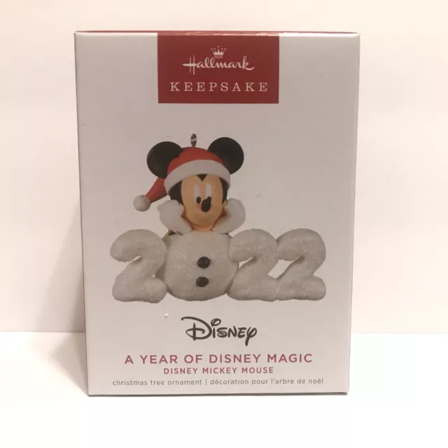 2022 HALLMARK DISNEY Mickey Mouse A Year of Disney Magic dated Ornament
