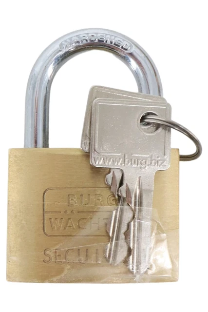 Lucchetto con tenda oro lucido Burgwächter - sicurezza con stile
