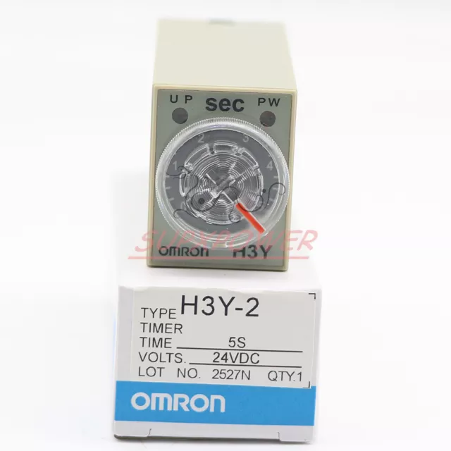 New Omron H3Y-2 H3Y2 PPower-on Delay Timer Relay 8 Pins (1PCS )