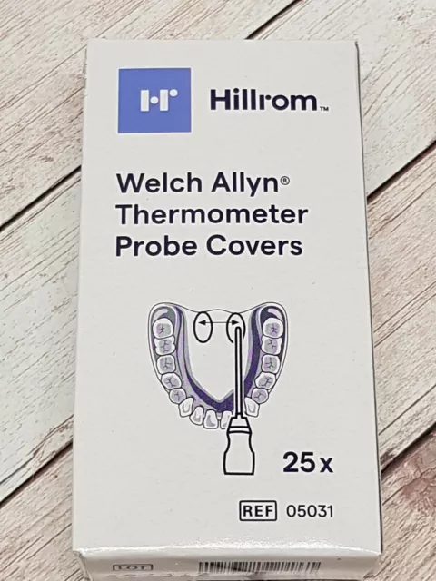 1 box Welch Allyn 25 Thermometer Probe Covers 05031 901010 Accessory Thermometry