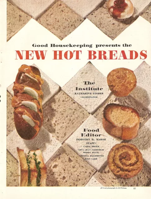 Article de magazine 14 pages The New Hot Breads mars 1953