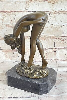 Aldo 100% Nude Bronzo Statua Scultura Statuina Figura Ornamento Girl Da Aldo Vitale 