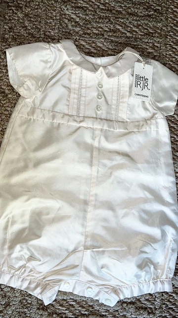 BABY BOY WHITE All in One Suit Wedding Christening Formal Party