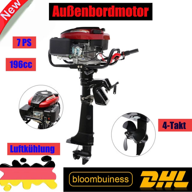 SOLOCJNL Aussenborder 7HP - 196CC Viertakt Bootsmotor Mit TCI-Zündung