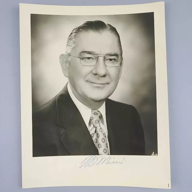 Wilbur D. Mills US House Arkansas District 2 1939-1977 Signed Photo 8 x 10