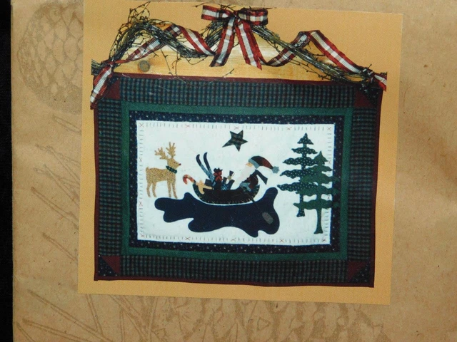 McKenna Ryan Pine Needles Backcountry Christmas Wall Quilt Pattern Santa Canoe