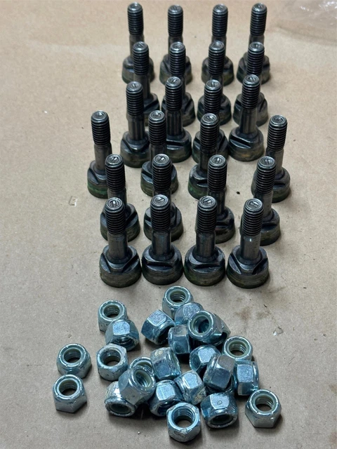 24x Pack Lot Genuine Bandit 900-3959-91 987959 Grinder Teeth & Lock Nuts