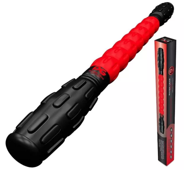 17" Portable Massage Stick Trigger Point Travel Body Muscle Roller Sport Gym Red