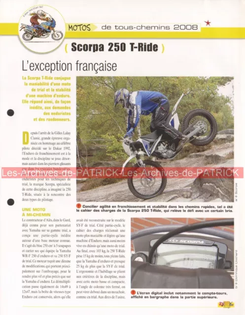 SCORPA 250 T-Ride 2008 Joe Bar Team Fiche Moto #006607