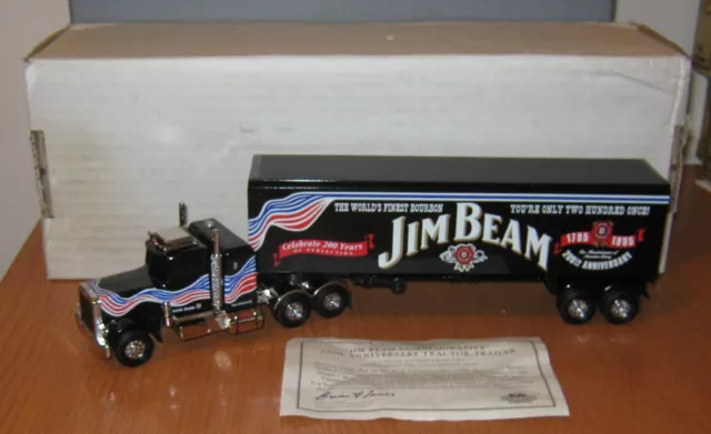 Matchbox Collectibles KS186SA Peterbilt Tractor Trailer Jim Beam 200th