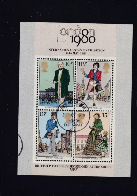 GB Stamps 1979 Rowland Hill 1980 Stamp Exhibition Mini-Sheet SG.MS1099 Fine Used