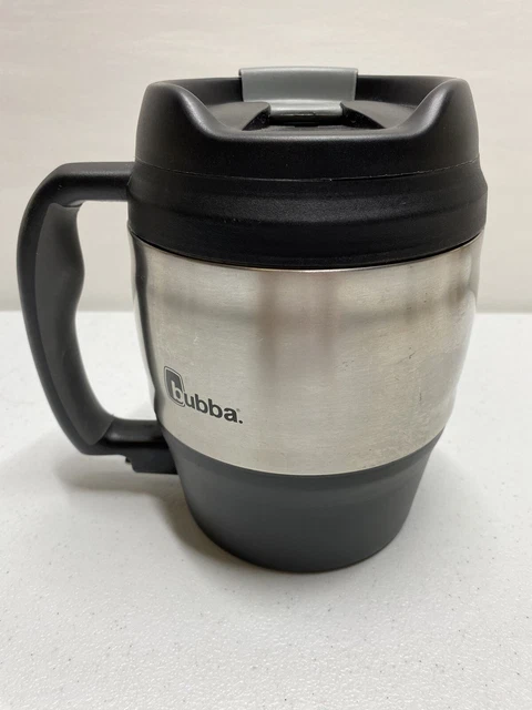 Big Bubba Keg 52oz Black/Silver Travel Mug W/ Handle & Bottle Opener Hot Or Cold