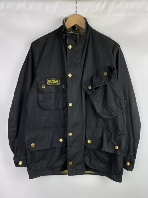 Barbour A7 International men’s waxed cotton multipocket sample jacket C 38 97 Cm