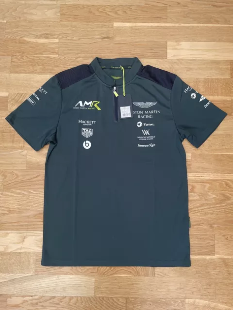 *BNWT* AMR Aston Martin Racing Le Mans Team Race Day Shirt Hackett Mens Medium M