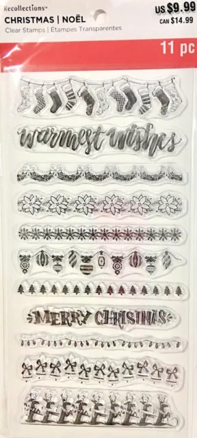 Recollections Clear Stamps ~Merry Christmas Borders