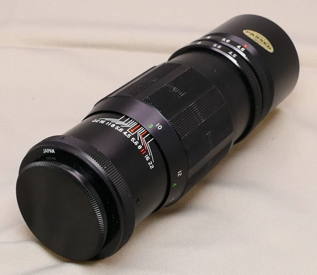 RICOH RIKENON 200MM f4.5 rare vintage m42 mount with lens