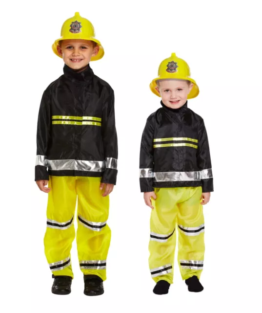 Jungen FEUERWEHRMANN FANCY KLEID KOSTÜM Feuerwehrmann Kinder Uniform Sam Notfall 2