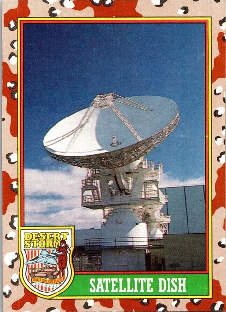 1991 Desert Storm 72 Satellite Dish Topps Trading Card TCG CCG